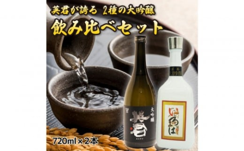英君 大吟醸 飲み比べセット【720mL×2本セット】 2433314 - 静岡県静岡市