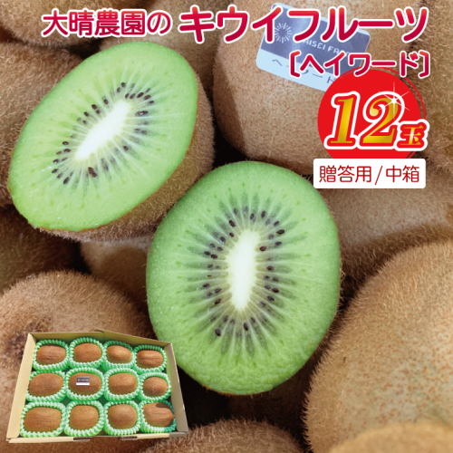 【ヘイワード12玉】贈答用中箱 大晴農園のキウイフルーツ｜春日部産 国産 フルーツ 果物 贈答用 お取り寄せ ビタミン補給 家庭用 ギフト 1万円以内（BY007） 2435614 - 埼玉県春日部市