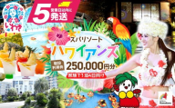 スパリゾートハワイアンズ　施設利用券250,000円分（5,000円分×50枚）家族で3泊4日向け | 利用チケット 入場券 宿泊代 ホテルハワイアンズ モノリスタワー ウイルポート フラダンス レジャー 観光 旅行 家族旅行 シルバーウィーク プール スパ 温水プール 福島県 いわき市 マウナヴィレッジ ゴルフコース | ZZ016