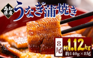 高知県産蒲焼きうなぎ 約１４０ｇ ８尾 計約１１２０ｇ - 国産 鰻 ウナギ 養殖 かばやき タレ付き うな重 うな丼 たれ おつまみ スタミナ 土用の丑の日 うな丼 うな重 丼ぶり 一品 おかず うなぎ蒲焼 fb-0149