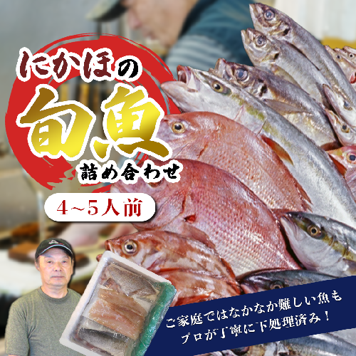 鮮魚 冷蔵 クール便「 開けたらすぐ食べられる下処理済み 海産物 4～5人前 セット 」佐藤鮮魚店【 パック 詰め合わせ 海鮮セット 鮮魚ボックス 海鮮 海の幸 魚介 魚介類 刺身 切り身  秋田県 にかほ 】 2438881 - 秋田県にかほ市