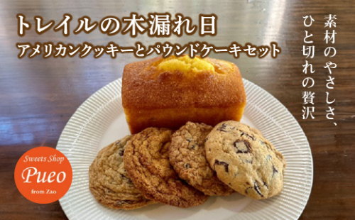 トレイルの木漏れ日　～アメリカンクッキーとパウンドケーキセット～　【04301-0950】 2439004 - 宮城県蔵王町