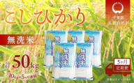 ＜5か月定期便＞ 千葉県産「コシヒカリ」無洗米 10kg×5か月連続 計50kg