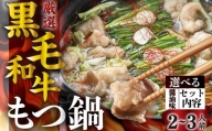 【1月発送】《簡易包装》飛騨産 黒毛和牛 もつ鍋セット(2-3人前) ●選べるスープ( 醤油 ) 鍋の素 牛肉 肉 鍋 なべ モツ もつ ホルモン 選べる セット 国産牛 和牛 冷凍 飛騨市 7000円 7千円 [Q2951]