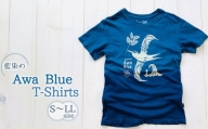 Awa Blue T-Shirts（男女兼用） シャツ Tシャツ Awa Blue T-Shirts 藍 藍染 藍染め オーガニックコットン 男女兼用
