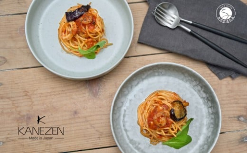 有田焼 17cm カットボウル（グレーうのふ・鉄粉釉）2点 セット【金善製陶所】和食器 食器 器 うつわ 鉢 小鉢 おしゃれ ギフト A24-205 2442783 - 佐賀県有田町