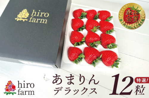 あまりんデラックス【埼玉県 春日部 いちご あまりん 大粒 フルーツ 高級 贈答用】（DI001） 2442919 - 埼玉県春日部市
