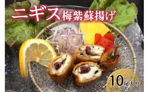 ニギス梅紫蘇揚げ 【087_1740】 2442999 - 島根県浜田市