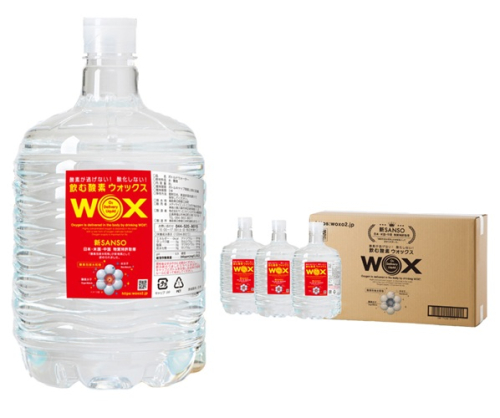 酸素補給水 WOX 飲む酸素 酸素水 酸素 8L 3本セット 1193 2444296 - 鳥取県江府町