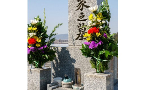 ［全12回］ お墓掃除定期便＋仏花１対 2444432 - 和歌山県那智勝浦町