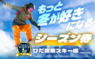 ひだ流葉スキー場 シーズン券 スキー スノーボード 2025-2026シーズン アクティビティ 旅行 観光 チケット リフト券 岐阜県飛騨市 [Q3077]16000円