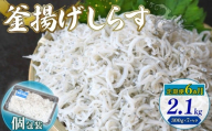 【定期便6回】釜揚げしらす 2.1kg（300g×7パック）| 釜揚げ ごはん 丼 パスタ 魚 料理 高知県 南国市 シラス しらす ちりめん じゃこ かちり 小魚 魚貝 魚貝類 しらす シラス 海鮮 しらす丼 シラス丼 ふるさと納税しらすしらす おすすめ 高知産しらす 高知県産しらす 米 こめ コメ に合う