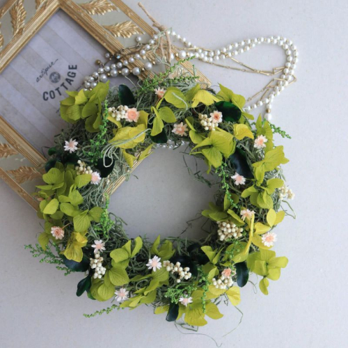 富良野花七曜 フェアリーミニリース ＊ ピンク ＊ ナチュラルかわいい プリザーブドフラワー リース 花 インテリア 装飾品 アレンジ ギフト プレゼント 北海道 上富良野町 2445678 - 北海道上富良野町