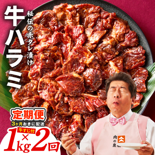 【分けて届く定期便】牛ハラミ肉 1kg【泉州元気ハラミ 秘伝の赤タレ 牛肉 はらみ 小分け 焼肉 訳あり ワケアリ わけあり サイズ不揃い 全2回】 099Z620 2445810 - 大阪府泉佐野市