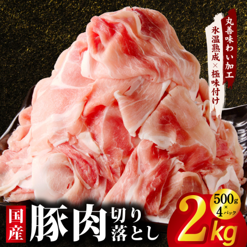 【定期便】国産 豚肉 切り落とし 2kg×全2回【氷温熟成×極味付け 500g×4P ぶたにく 普段使い 野菜炒め 訳あり サイズ不揃い 2026年3月＆6月発送】 mrzZ066 2445839 - 大阪府泉佐野市