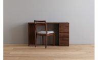 【開梱設置】高野木工 アスター ASTER 120天板 + サイドパネル（右・左） + 30チェスト ※チェア別売 ウォルナット【10年保証】