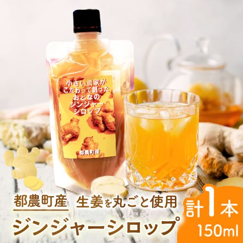 ＼ポスト投函／都農町産ジンジャーシロップ(計1本) 生姜 加工品 国産_T024-0135 2447646 - 宮崎県都農町