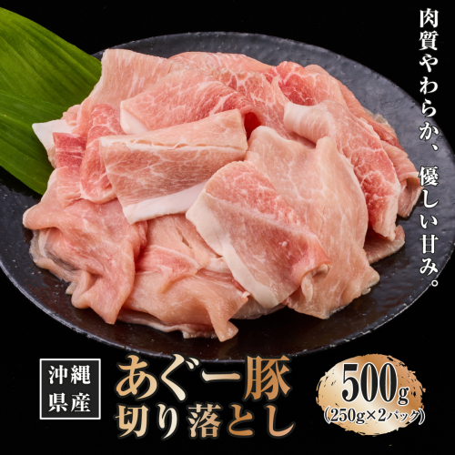 沖縄県産あぐー豚切り落とし500g（250g×2）   I  あぐー 豚 切り落とし 500g 国産 豚肉   沖縄県 南城市 ふるさと納税 トレンドミート 2448740 - 沖縄県南城市