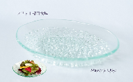 「フリット楕円浅鉢」皿 ガラス ミラーズウサ