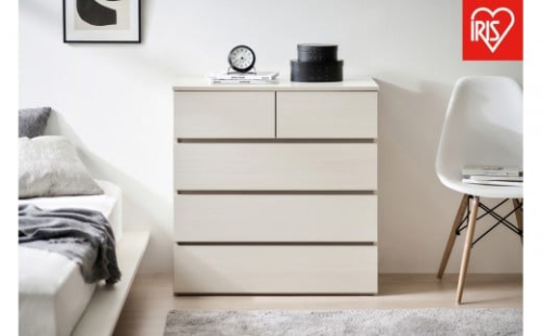 組立簡単ウッドチェスト KKWCー790 ホワイト 2454661 - 宮城県角田市