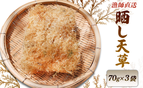 漁師直送 晒し天草 70g×3袋 天草 産地直送 新鮮 選別品 河津町 静岡県 2454892 - 静岡県河津町