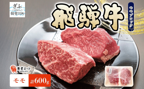 飛騨牛 モモ ブロック 計600g 300g×2p 和牛 黒毛和牛 赤身肉 牛肉 肉 塊肉 ローストビーフ ステーキ 厚切りステーキ カレー シチュー グルメ ギフト お取り寄せ 贈り物 送料無料 養老ミート 冷凍 岐阜県 揖斐川町 2454924 - 岐阜県揖斐川町