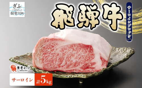 飛騨牛 サーロイン ブロック 5kg 塊肉 和牛 黒毛和牛 牛肉 肉 ステーキ ローストビーフ 厚切りステーキ 焼肉 大容量 国産 国産牛 グルメ ギフト お取り寄せ 贈り物 送料無料 冷凍 養老ミート 岐阜県 揖斐川町 2454926 - 岐阜県揖斐川町