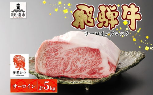 飛騨牛 サーロインブロック 5kg サーロイン ブロック サーロイン肉 ブロック肉 サーロインステーキ ローストビーフ ステーキ 国産 国産牛 和牛 肉 お肉 牛 ビーフ 日本産 和牛ステーキ ご当地 お取り寄せグルメ 送料無料 岐阜県 美濃市 2454962 - 岐阜県美濃市
