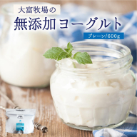 大富牧場の無添加ヨーグルト プレーンヨーグルト600g×1