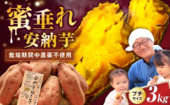 【熟成】プチサイズ安納芋 3kg 滋賀県長浜市/好作豊吉 [AQCF002]さつまいも サツマイモ さつま芋 焼き芋 やきいも スイーツ 甘い とろとろ 薩摩芋 デザート 甘芋 スイートポテト sweet potato 蜜 蜜芋 芋 イモ