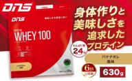 【定期便6回】DNS プロテインホエイ 100 バナナオレ 風味 630g  | プロテイン ホエイプロテイン バナナ オレ 人気 高たんぱく ダイエット 置き換え 栃木県 送料無料