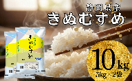 米 静岡きぬむすめ 10kg（5kg×2） お米 白米 コメ 精米 きぬむすめ 静岡県産 袋井市 静岡県