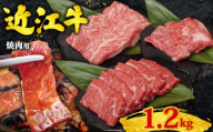 近江牛 焼肉用 1.2kg 赤身 & 霜降り 黒毛和牛 冷凍 1200g ( 数量限定  近江牛 ブランド和牛 牛肉 カルビ カイノミ ヘッドバラ フランク インサイド タテバラ プレート バラ ばら 焼肉セット 焼肉 牛肉 焼き肉 赤身 国産 人気 鍋 滋賀県 竜王町 すだく 焼き肉すだく 和牛 牛肉 霜降り 神戸牛 松阪牛 に並ぶ 日本三大和牛 近江牛 総合近江牛商社  ふるさと納税 )