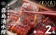 【3月末までに配送】【志布志市人気No.1お礼の品】霧島湧水鰻の蒲焼き 140g以上×2尾＜計280g以上＞ うなぎ 鰻 ウナギ 2尾 国産 九州産 蒲焼き かばやき 冷凍 うな重 ひつまぶし タレ 山椒 ランキング 人気 a1-157-03