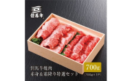 ＜但馬牛＞焼肉 赤身&霜降り 特選セット700g【FARMEISTER平山牛舗FH03】