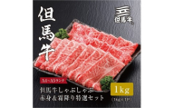 ＜但馬牛＞しゃぶしゃぶ 赤身&霜降り 特選セット1kg【FARMEISTER平山牛舗（やまのおかげ屋）FH10】