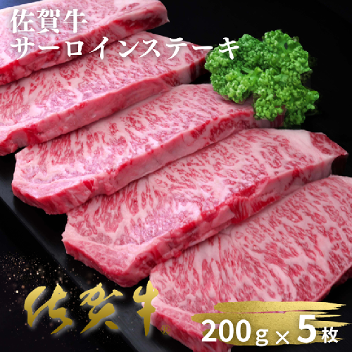 佐賀牛サーロインステーキ 200g×5枚：B520-005 2458795 - 佐賀県佐賀市
