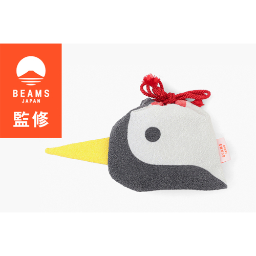 【BEAMS JAPAN】 COCHAE ちりめん巾着 鶴 舞鶴限定商品  2458796 - 京都府舞鶴市