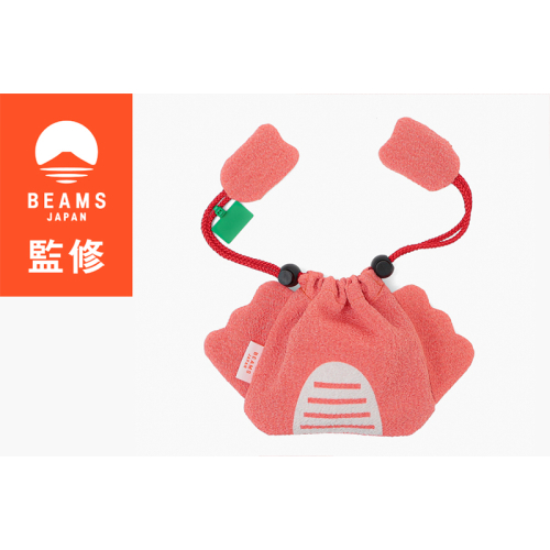 【BEAMS JAPAN】 COCHAE ちりめん巾着 蟹 舞鶴限定商品  2458799 - 京都府舞鶴市