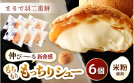 くりーむたっぷり羽二重もっちりシュー 6個 【2026年5月より順次発送】【シュークリーム カスタード クリーム 羽二重餅 スイーツ スウィーツ お菓子 おやつ デザート 洋菓子 焼菓子 個包装 冷凍】 [A-08189_05]
