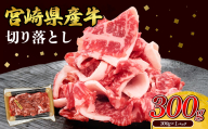 宮崎県産 黒牛 切り落とし 300g 1パック 赤身 牛肉 切り落とし 肉 お肉 牛 国産牛 小分け 真空パック コスパ 冷凍 贈答 ギフト 人気 国産 えびの市 送料無料