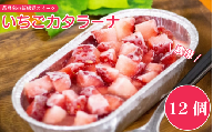 いちご カタラーナ 12個 いちご プリン ぷりん カタラーナ アイス あいす アイスクリーム スイーツ お菓子 洋菓子 おやつ 濃厚 カスタード ベリー ソース ギフト プレゼント 贈り物 冷凍 徳島 鳴門