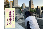 【千葉市平和公園】墓所管理代行サービス（年4回コース）普通墓地 お墓 管理 確認 代行 サービス 写真付 墓石清掃 献花 お花 お線香 お供え 雑草除去 草むしり 千葉 千葉市 [№5346-2523]