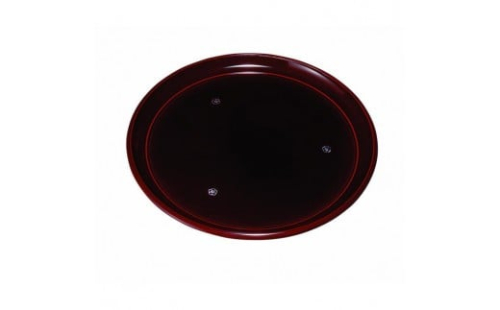 丸盆 24cm 総溜 明月 ［YG461］ 2461097 - 和歌山県上富田町