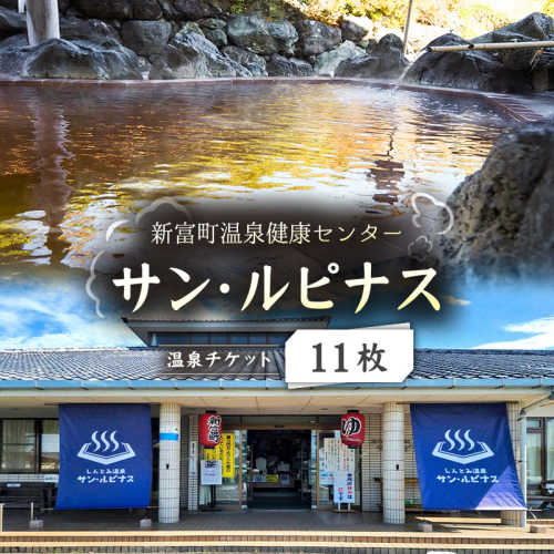 新富町温泉健康センター［サン・ルピナス］温泉チケット11枚 源泉掛け流し 入浴券 リラックス【C454】 2461476 - 宮崎県新富町