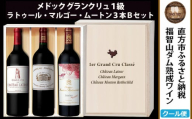 【予約受付】【2026年3月下旬以降発送】福智山ダム熟成 Grand Vin 最高級 赤ワイン 3本 詰め合わせ Bセット FD108 セット 各750ml 熟成ワイン ワイン 酒 お酒