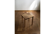 【受注生産】Side Table 04［四角］ 胡桃/oil finish / テーブル サイドテーブル 机 デスク 家具 インテリア 木目調 ナチュラル おしゃれ デザイン ダイニング 寝室 / 恵那市 / ROYAL STAGE [AUEB054]