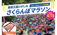 2026年6月7日開催　第23回果樹王国ひがしねさくらんぼマラソン大会出走権 +山形牛ロースステーキ焼肉用(約400g) hi007-005-009