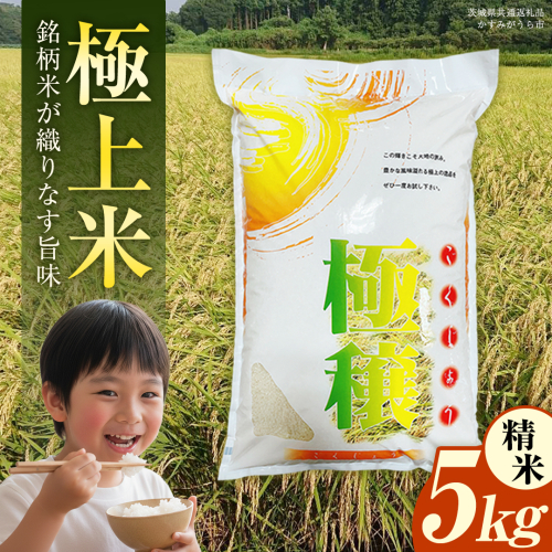 【 令和7年産 】 極上ふるさと米 精米 5kg (茨城県共通返礼品 かすみがうら市) スピード 最短 7日 すぐ届く すぐ発送 スピード発送 早い 新米 米 ごはん もっちり 甘い コメ お米 白米 コシヒカリ こしひかり あきたこまち にじのきらめき ミルキークイーン オールインワン米 [EX031sa] 2471082 - 茨城県桜川市
