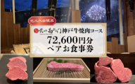焼肉 食事券 神戸牛 肉 狩野川 花火大会 開催日 限定 約  72,600円分 ペア コース コース料理 ペアチケット 沼津